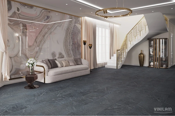 Кварцвиниловый ламинат CERAMO VINILAM GLUE 91909 Ионический Мрамор Glue